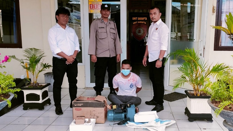 Pura-Pura Cari Pakan Ternak, Pria di Banda Aceh Curi Mesin Pompa Air di Sekolah