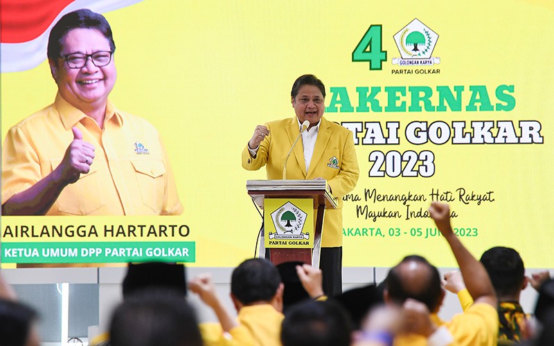 Airlangga Hartarto Buka Rakernas Partai Golkar Tahun 2023 - Bagian 1