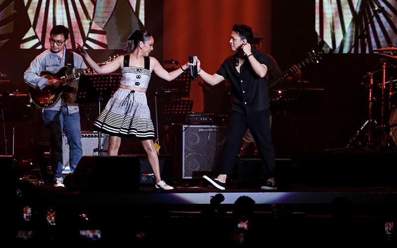 Ariel dan Bunga Citra Lestari Tampil Kompak di BNI Java Jazz  - Bagian 1