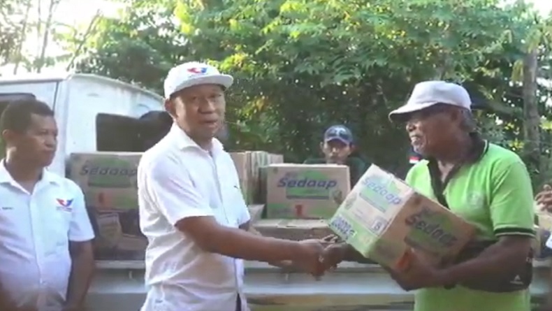 DPW Perindo Sulteng Berikan Bantuan Sembako untuk Korban Banjir Bandang di Parigi Mautong