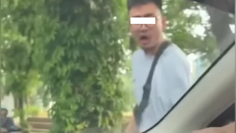Pengemudi Mobil Arogan yang Maki Pengendara Lain di Jalan Aceh Bandung Ditangkap Polisi