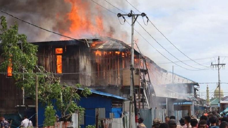 9 Ruko dan 5 Rumah Kos Terbakar di Asmat, Sempat Terdengar Suara Ledakan
