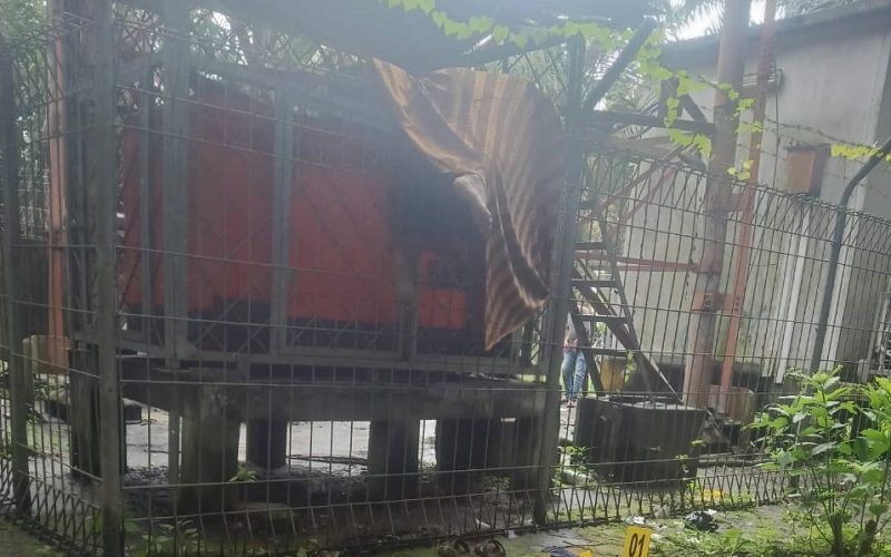  Muba Heboh, Mayat Pria Tersangkut di Pagar Tower Sinyal Seluler
