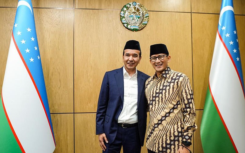 Temui Menparbud Uzbekistan, Sandiaga Uno Bahas Prasasti Soekarno - Bagian 1