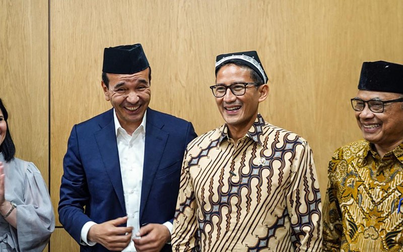 Temui Menparbud Uzbekistan, Sandiaga Uno Bahas Prasasti Soekarno - Bagian 2
