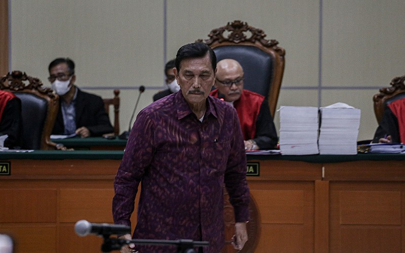 Ekspresi Luhut jadi Saksi Sidang Haris Azhar, Emosi Disebut Penjahat dan Lord - Bagian 1