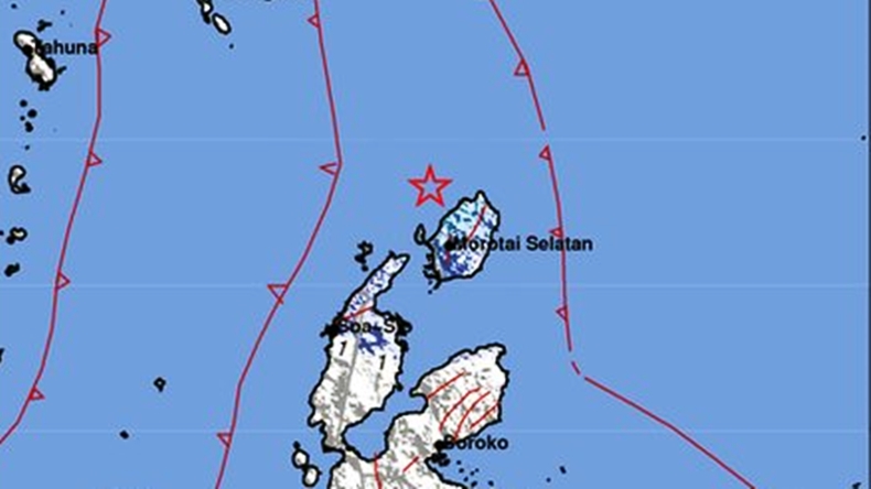 Gempa Hari Ini Magnitudo 4,6 Guncang Pulau Doi Malut, Pusat Gempa di Laut