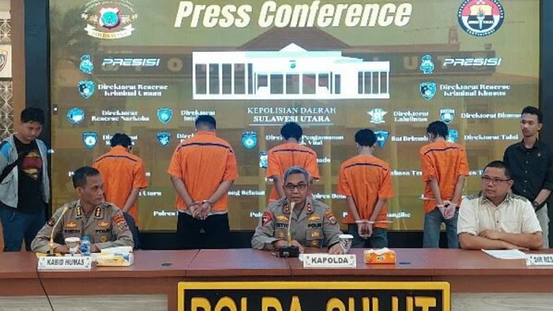 Polda Sulut Bongkar Kasus Perdagangan Orang dan Prostitusi di Manado, 5 Pelaku Ditahan