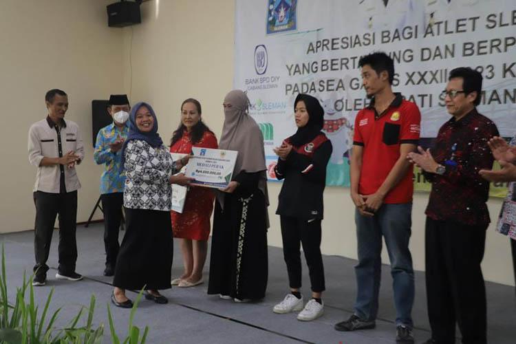 Berprestasi di SEA Games 2023 Kamboja, 6 Atlet Terima Apresiasi dari Pemkab Sleman