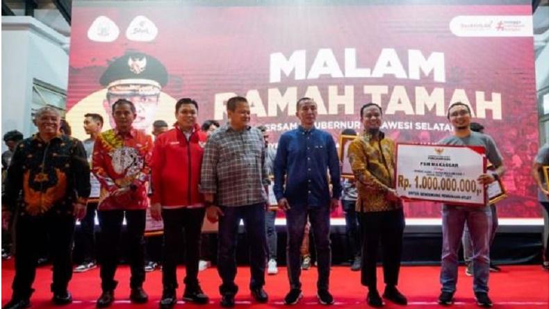 Wow, PSM Makassar Dapat Bonus Rp1 Miliar dari Gubernur Sulsel