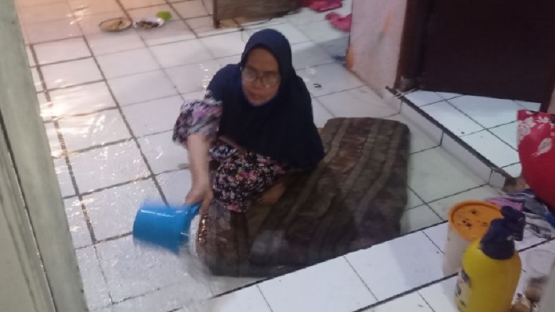 Lebak Hujan Lebat Disertai Angin Kencang, Ratusan Rumah di Rangkasbitung Terendam Banjir