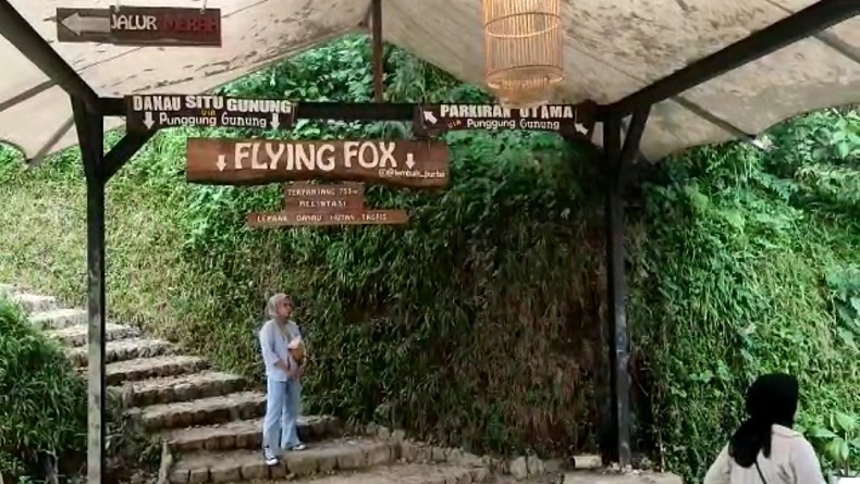 Flying Fox Terpanjang se-Indonesia Ternyata Ada di Situ Gunung Sukabumi 