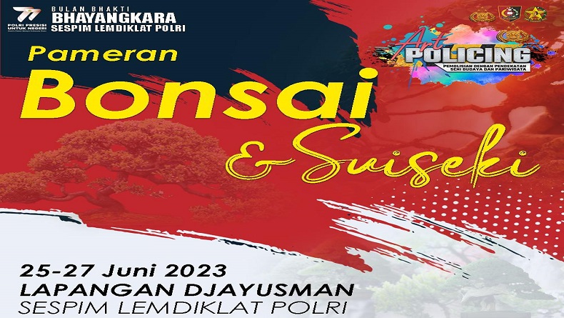  Bulan Bhakti ke-77 Bhayangkara, Sespim Polri Gelar Pameran Bonsai dan Suiseki di Lembang KBB
