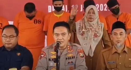 Polda Riau Gagalkan Penyelundupan 168 Kg Sabu dari Malaysia, 9 Tersangka Ditangkap