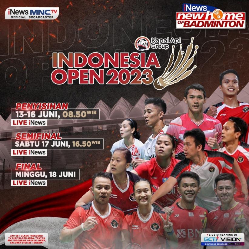 Wakil-wakil Terbaik Indonesia Siap Berjuang di Indonesia Open 2023 Hari