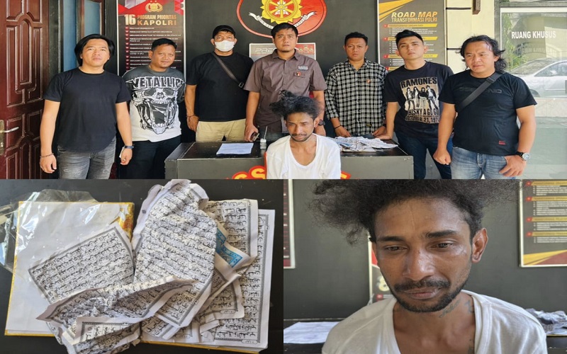 Warga Lubuklinggau Robek Alquran dan Buang ke Wastafel Ditangkap Polisi 