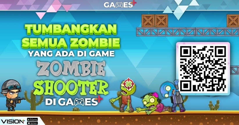 Tembak Semua Zombie yang Ada di Game Zombie Shooter di Games+!
