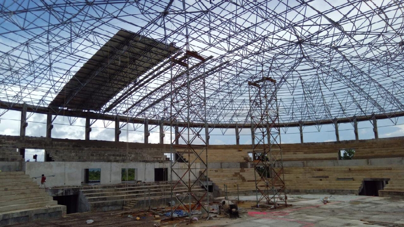 title Porprov Babel, Pembangunan Fisik Sport Hall dan Stadion Terus Dikebut Porprov Babel, Pembangunan Fisik Sport Hall dan Stadion Terus Dikebut