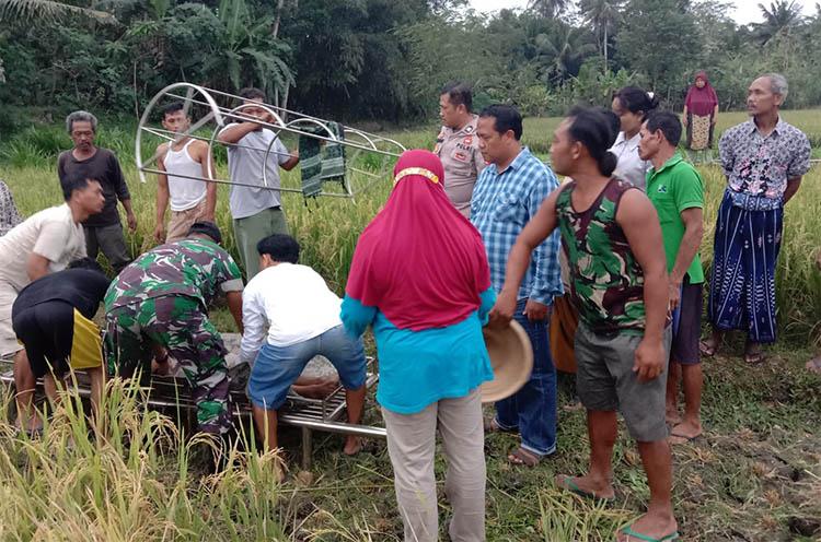 Asma Kambuh, Petani Kebumen Ditemukan Tewas Tergeletak di Sawah