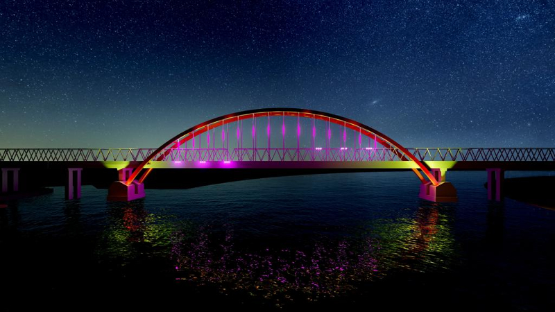 Jembatan Kahayan dan Kawasan Tugu Soekarno Kini Dilengkapi Water Front City