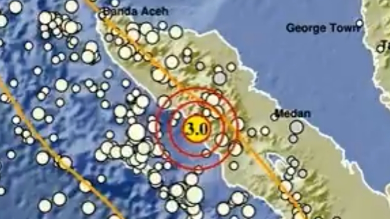 Gempa Terkini Magnitudo 3,0 Guncang Aceh Selatan