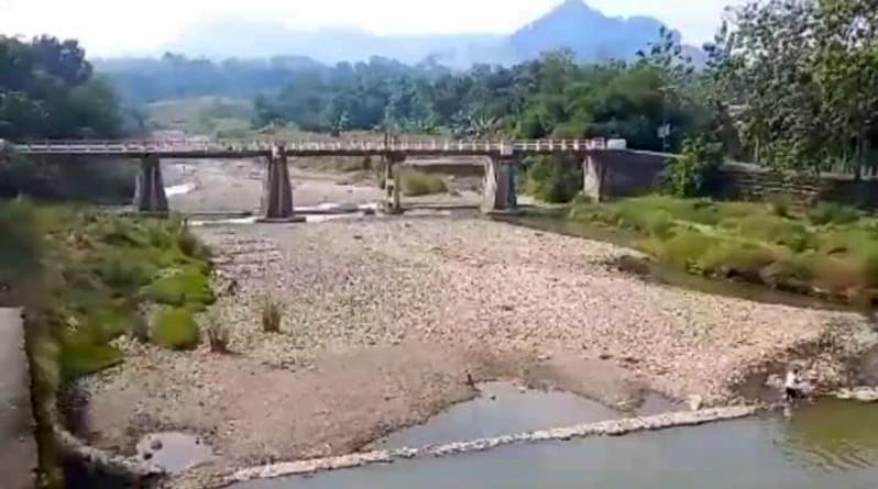 Bendung Cipero Mengering, Ribuan Hektare Tanaman Padi di Tegal Terancam Gagal Panen