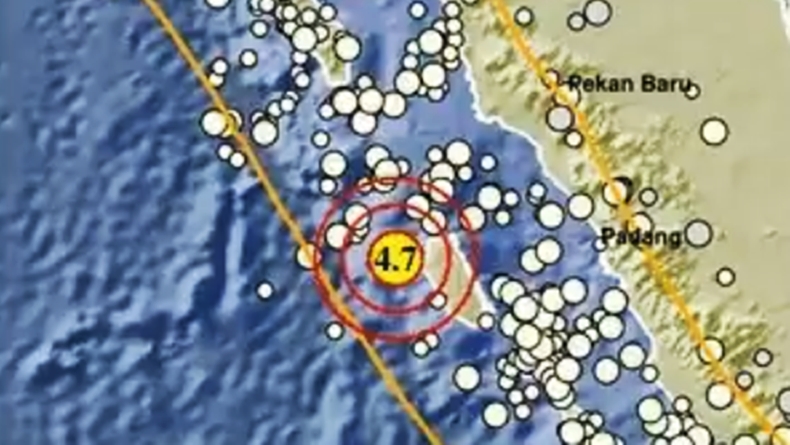 Gempa Hari Ini Magnitudo 4,7 Guncang Kepulauan Mentawai Sumbar
