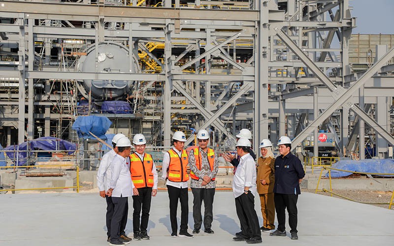 Presiden Jokowi Tinjau Proyek Pembangunan Smelter Freeport Indonesia di Gresik - Bagian 1