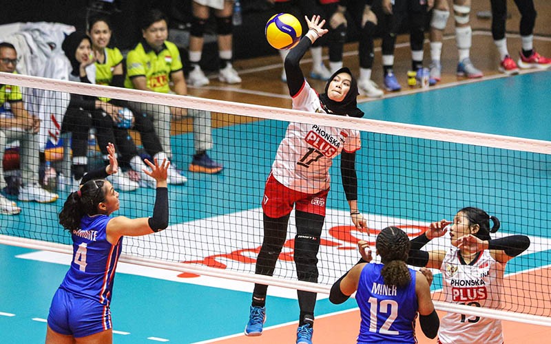 Selebrasi Atlet Voli Putri Indonesia Kalahkan Filipina 3-0 - Bagian 2