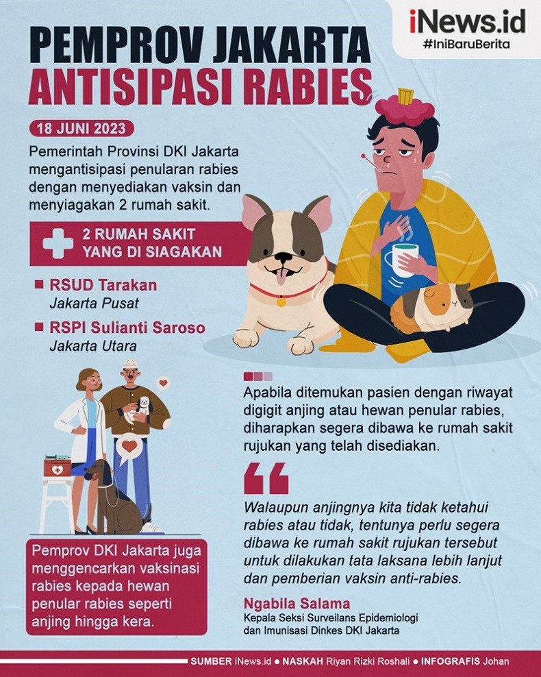 Infografis Pemprov Jakarta Antisipasi Rabies