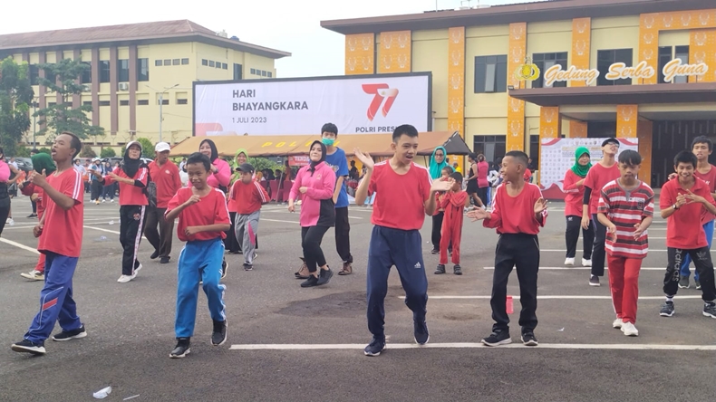 HUT ke-77 Bhayangkara, Polda Lampung Gelar Lomba untuk Difabel