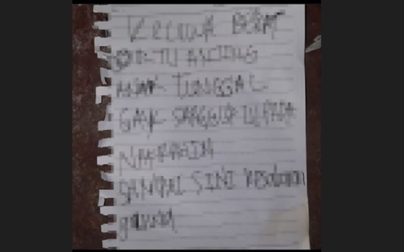 Isi Surat Pemuda Gantung Diri di Sintang, Ungkap Kekecewaan Ini