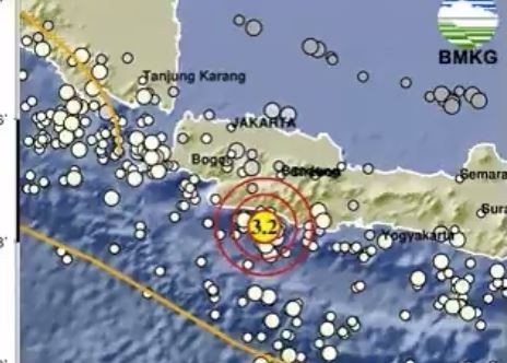 BMKG Gempa Terkini Guncang Bandung M 3,2, Kedalaman 25 Km