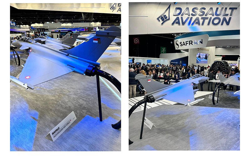 Ada Miniatur Pesawat Tempur Rafale Indonesia di Paris Air Show 2023 - Bagian 1