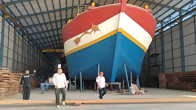 Pastikan Tak Ada Aktivitas, Satpol PP Indramayu Sidak Galangan Kapal Milik Al-Zaytun