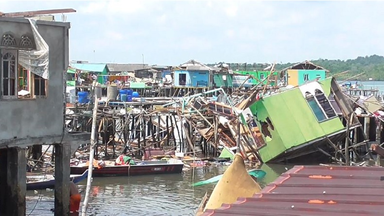 Angin Puting Beliung Terjang Batam, 102 Rumah Rusak dan 7 Orang Terluka