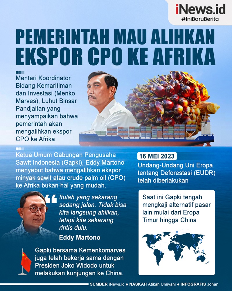 Infografis Pemerintah Mau Alihkan Ekspor CPO ke Afrika