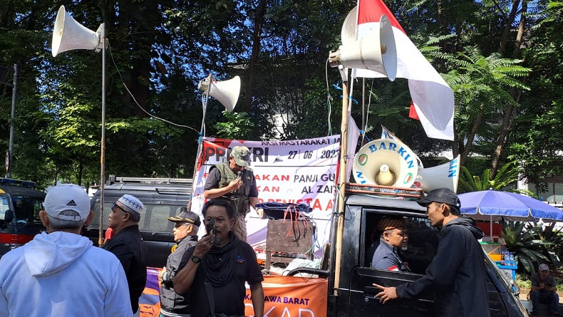 Demo di Gedung Sate Bandung, PPNKRI Tuding Panji Gumilang Coreng Pendidikan Islam