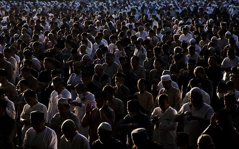 3.000 Jemaah Muhammadiyah Bandung Sholat Idul Adha di Lapangan Lodaya - Bagian 1