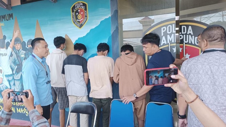 Geng Motor yang Pukuli Polisi di Bandarlampung Ditangkap, Ternyata Masih Remaja