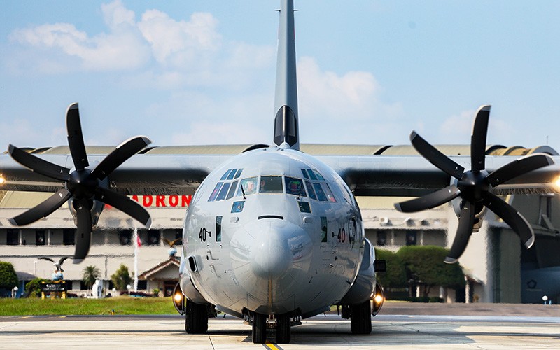 Momen Pesawat C-130 J Super Hercules TNI AU yang Kedua Tiba di Tanah Air - Bagian 4