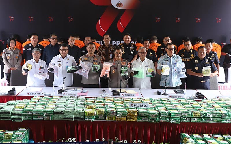 Bareskrim Ungkap 3 Kasus Narkotika, 428 Kg Sabu Disita - Bagian 1