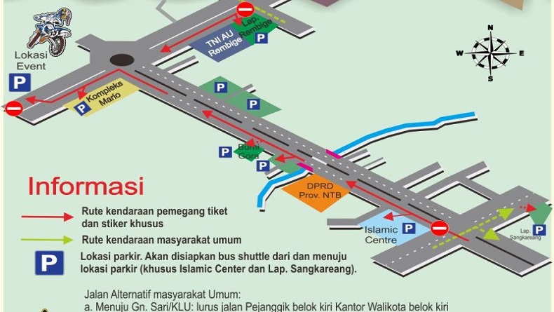 Ada Event MXGP Lombok, Car Free Day di Mataram Ditiadakan