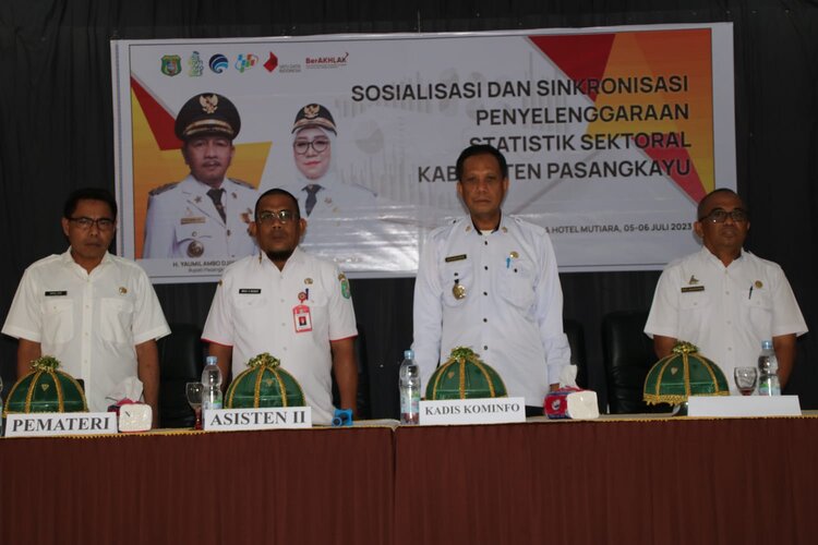 Diskominfopers Pasangkayu Gelar Sosialisasi Data Statistik Sektoral