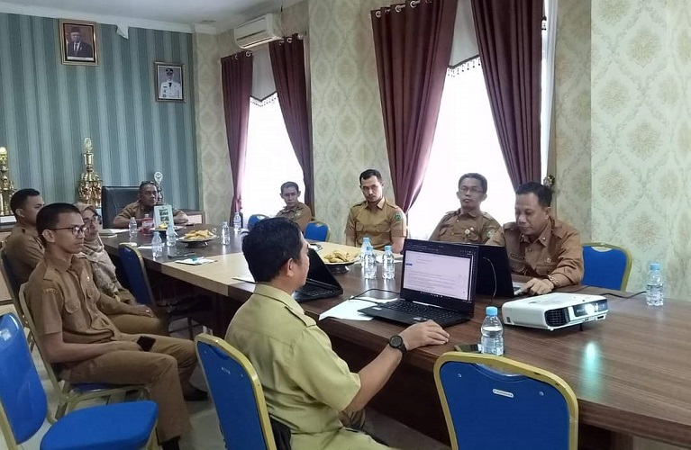 Sekretariat Daerah dan Kominfopers Pasangkayu Gelar Rapat Evaluasi SPBE 2023