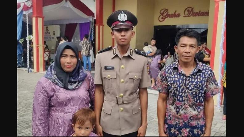 Kisah Anak Kuli Bangunan di Palangka Raya Dilantik Jadi Anggota Polri, Orang Tua Bangga