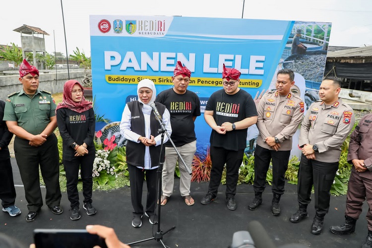 Budidaya Ikan Lele, Gubernur Khofifah: Bermanfaat  Cegah Stunting