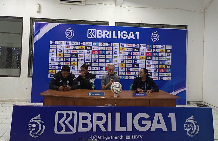 Pelatih PSS Sleman Puas dengan Performa Pemain meski Ditahan Imbang Persis Solo