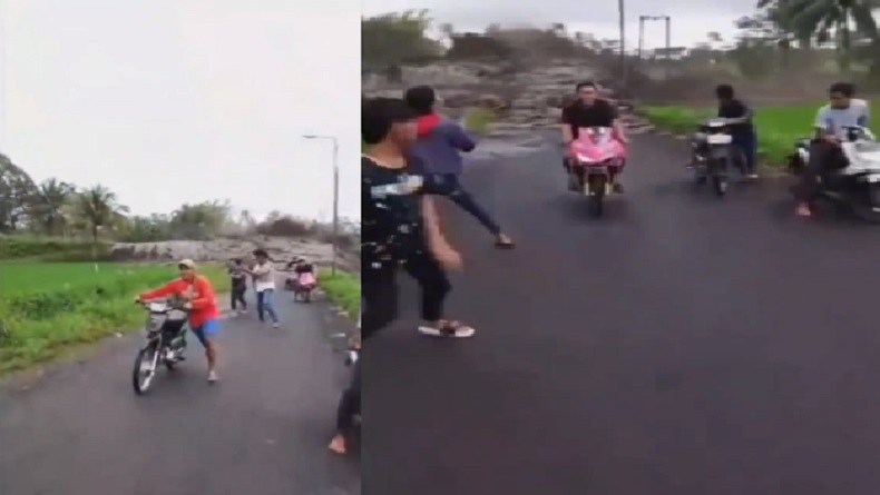 title Ngeri Detik-Detik Banjir Lahar Dingin di Lumajang, Warga Lari Tinggalkan Motor Ngeri Detik-Detik Banjir Lahar Dingin di Lumajang, Warga Lari Tinggalkan Motor