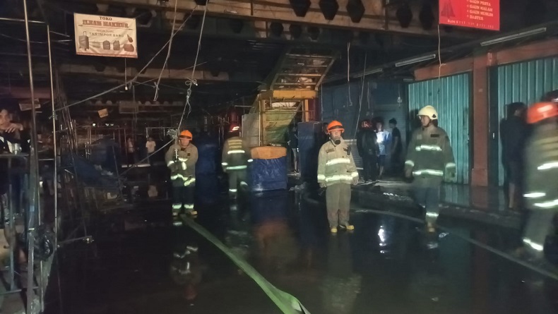 21 Los di Pasar Cimol Gedebage Bandung Terbakar, Ribuan Helai Pakaian Bekas Ludes